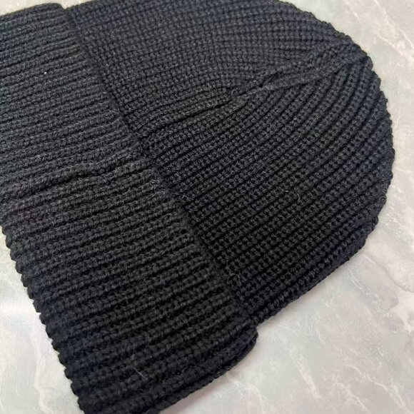 CELINE Wool Beanie Arc de Triomphe Patch Beanie - Picture 3 of 7